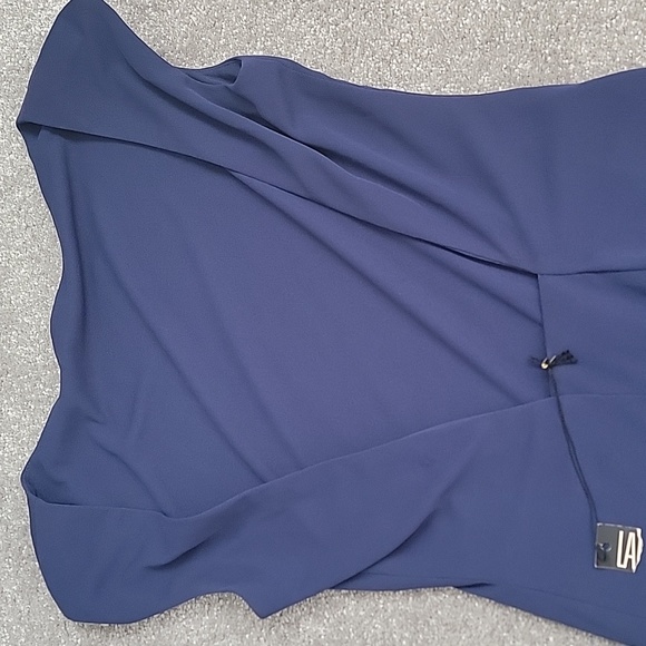 Laundry Elegant gown, sz S/M, Navy - Picture 2 of 3